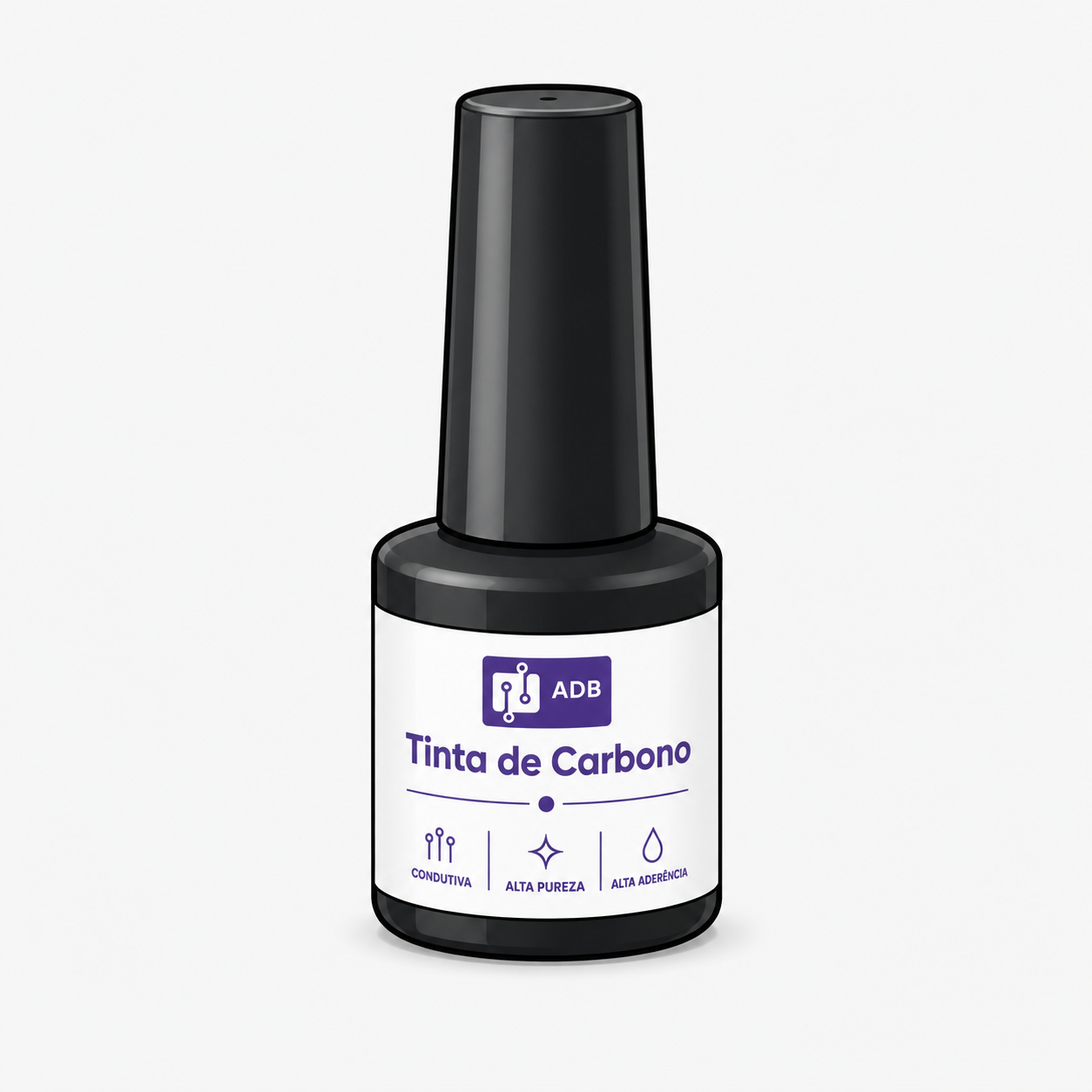 Tinta condutiva de carbono ADB Sensores, frasco 30 g