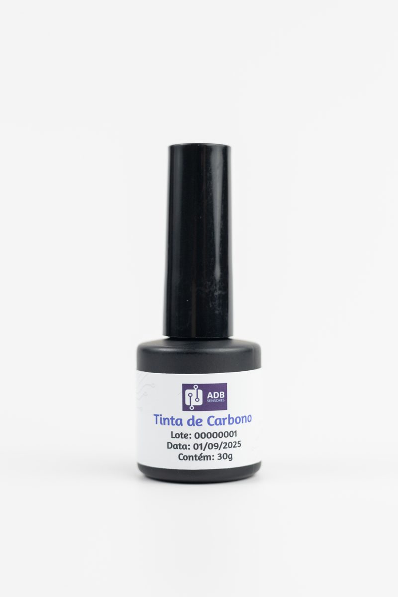 Frasco de tinta condutiva de carbono da ADB Sensores, 30 g